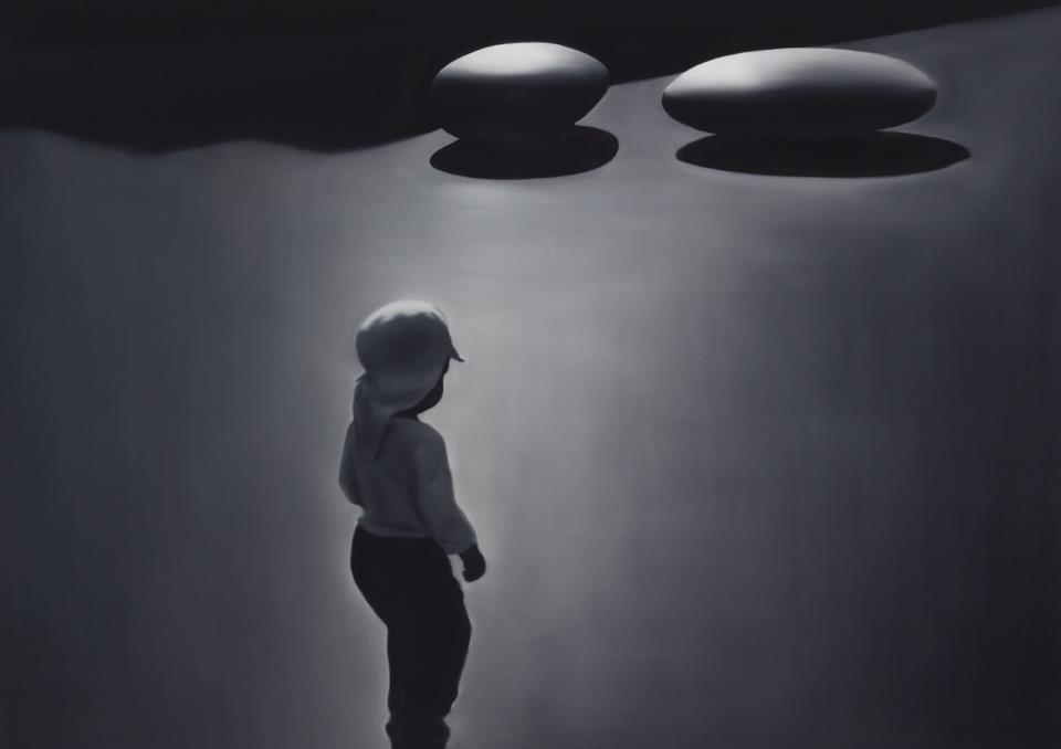 Nagy kavicsok, olaj, vászon, 150 x 200 cm, 2012