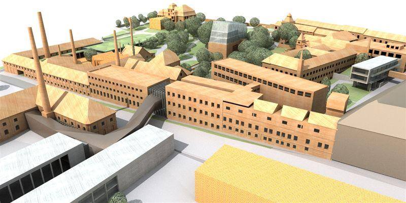 ref Pécsépterv Stúdió Kft.: Zsolnay tervpályázat, 6-os számú pályamű