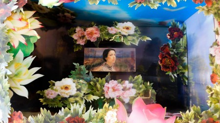 Részlet Szabó Klára Petra Under the Same Sky című munkájából (papír, lentikuláris lencse, 2015)